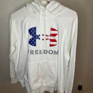 Under Armour White Freedom Hoodie